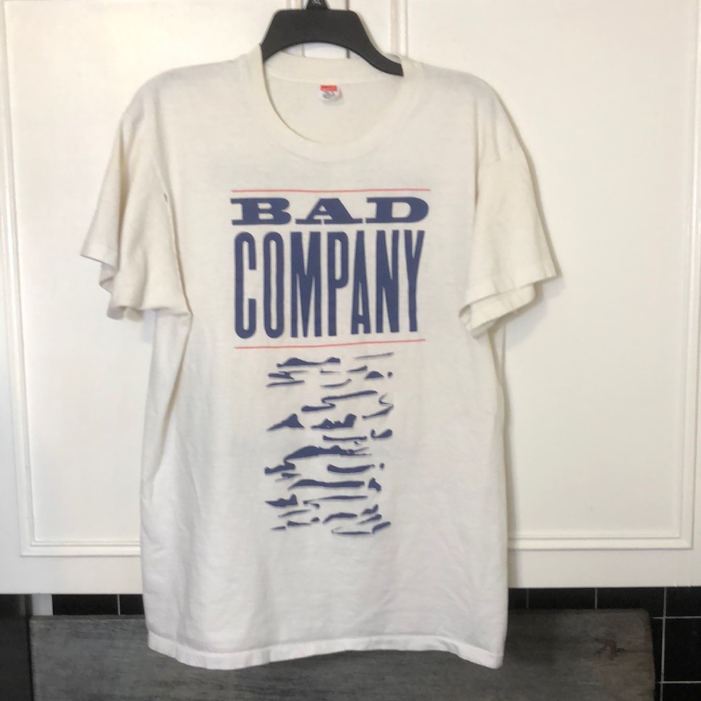 Vintage 1990 Bad Company Holy Water World Tour Single Stitch Band Tee - Size XL